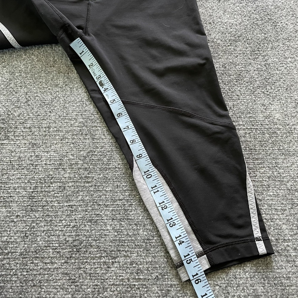 Lululemon Leggings Womens 8 Lulu Pants 30 X 16 Compression Zip Run For It Crop - Picture 9 of 13
